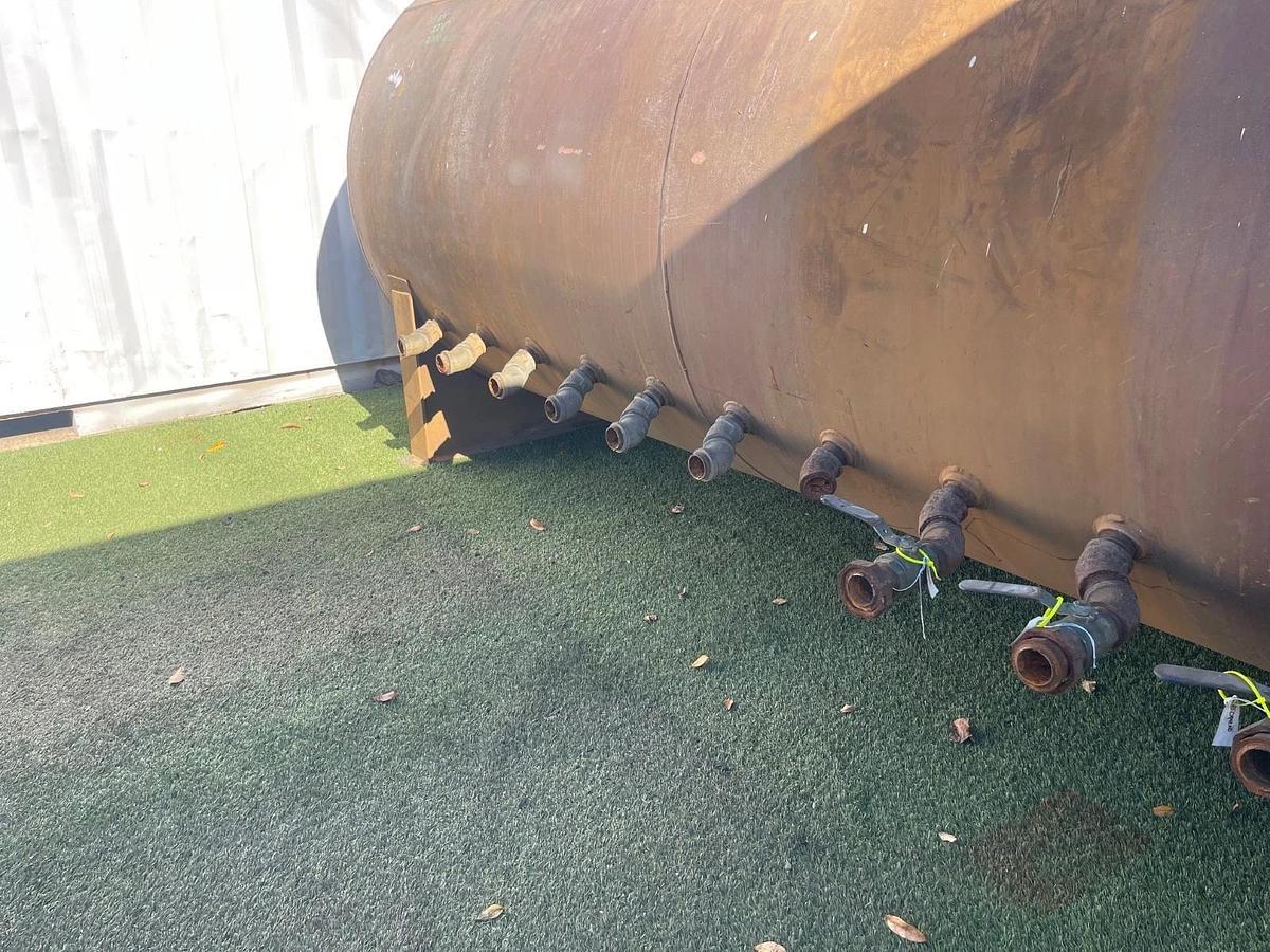 Used 2000 Gallon Capacity Horizontal Liquid Storage Tank, Dia: 64”, L:12’6”