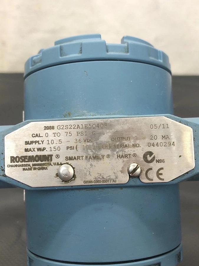 Used Rosemount 2088G2S22A1E5Q4Q8 Pressure Gauge Transmitter