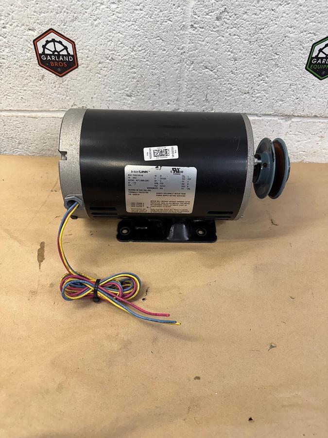 Used Interlink YSDK1500-4B Electric Motor, 2Hp, 1755 RPM, 200-230V, 60Hz, 56HZ Frame