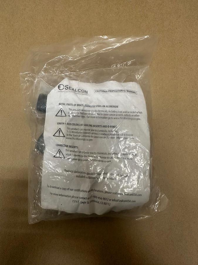 Used Sealcon CD13NR-BK-N-O Cable Connector - Qty 6