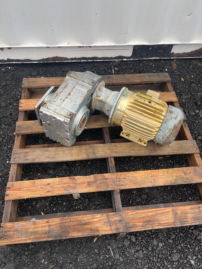 Used Baldor Reliance CEM3661T Super E Motor, 3Hp, 230/460V, 1760RPM, w/SEW Eurodrive