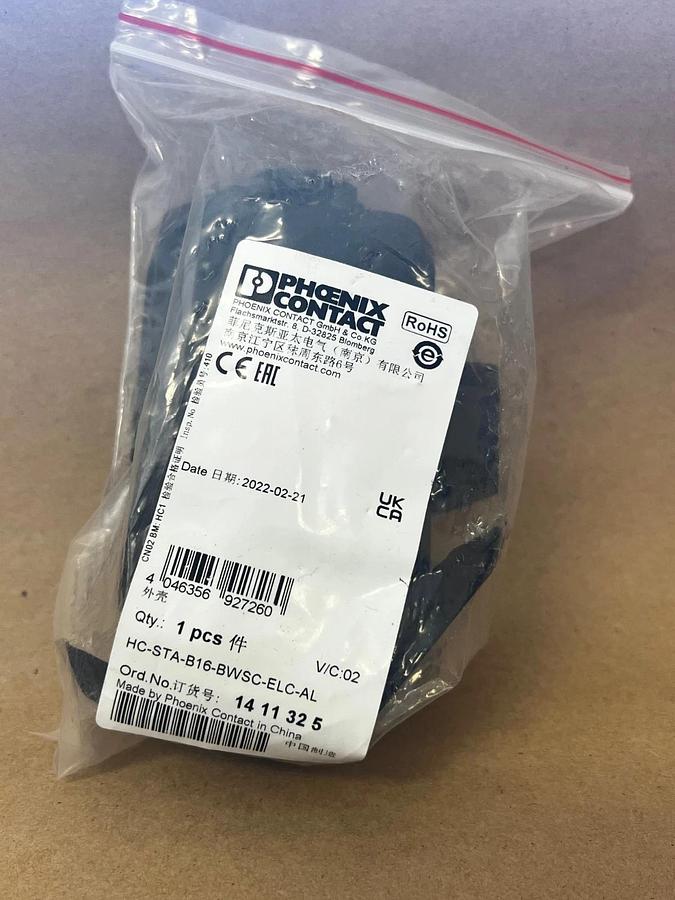 Used Phoenix Contact HC-STA-B16-BWSC-ELC-AL Panel Mounting Base *NEW*