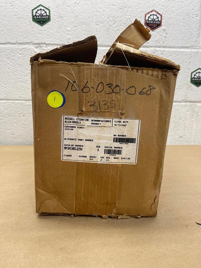 Allen-Bradley MPF-B4530K-SJ22BA , AC Servo Motor, Series A, 4000 RPM, 2.4 kw