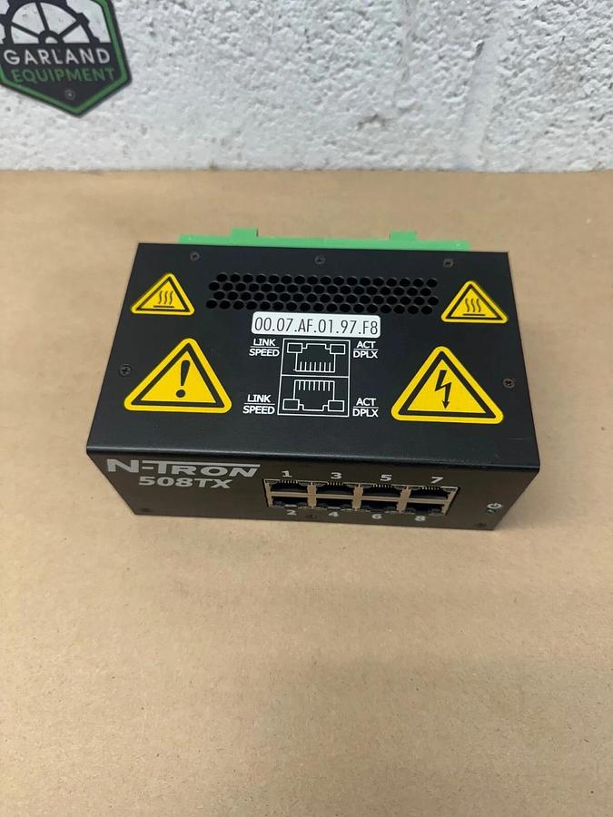 Used N-Tron 508TX-A 8 Port Ethernet Switch, 10-30V, 0.5A