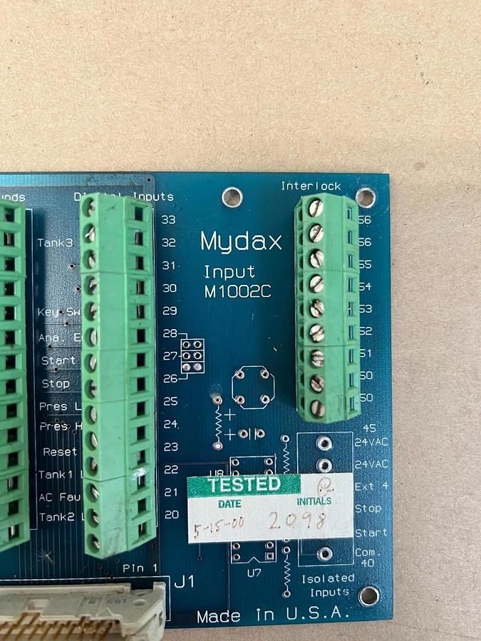 Used Mydax M1002C RTD Interface Board
