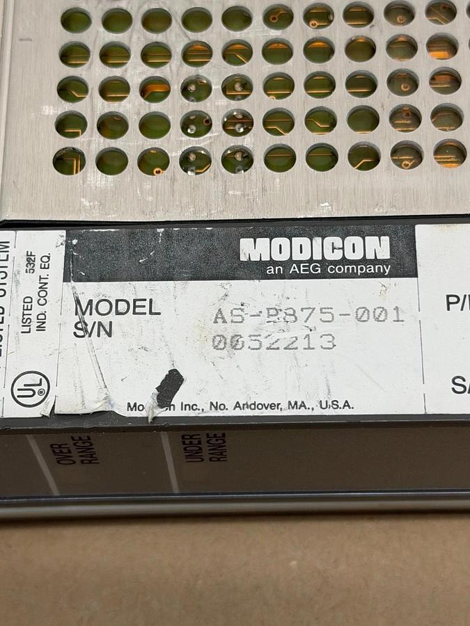 Used Modicon AS-B875-001 Analog Input Module