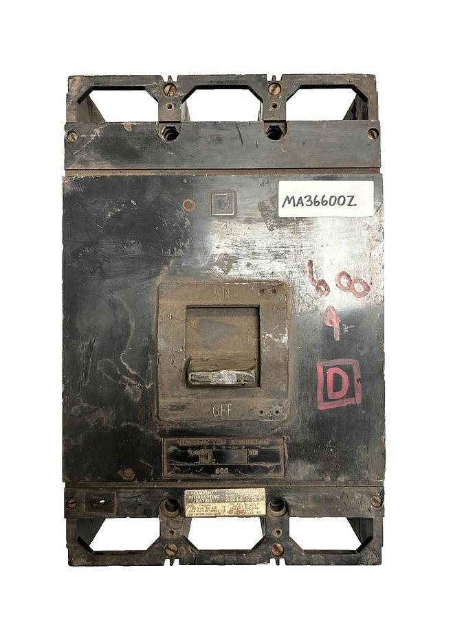 Used Square D KG-719 Circuit Breaker 3 Pole Unit, 600 VAC