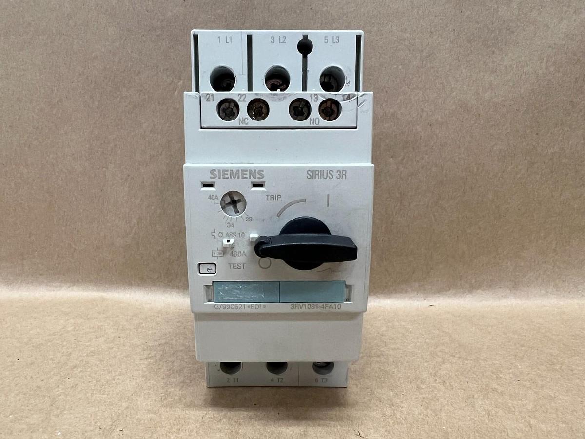 Used Siemens 3RV1031-4FA10 SIRIUS 3R Circuit Breaker