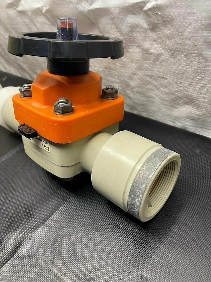 Used Georg Fischer 315 D50 PN10 Diaphragm Valve, 2” pipe