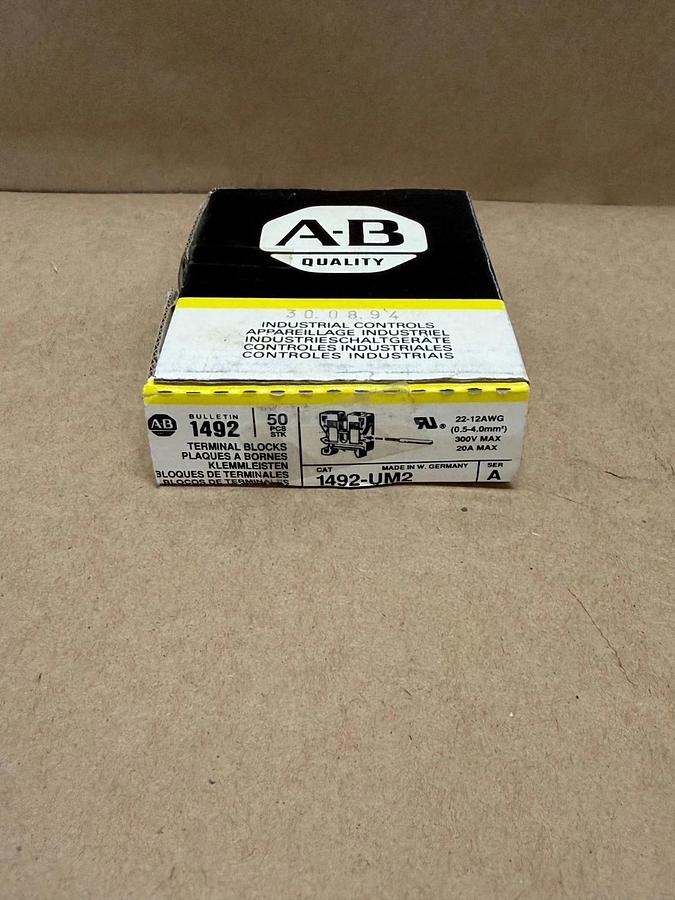 Allen Bradley 1492-UM2 Terminal Blocks, 50 pcs *NEW*