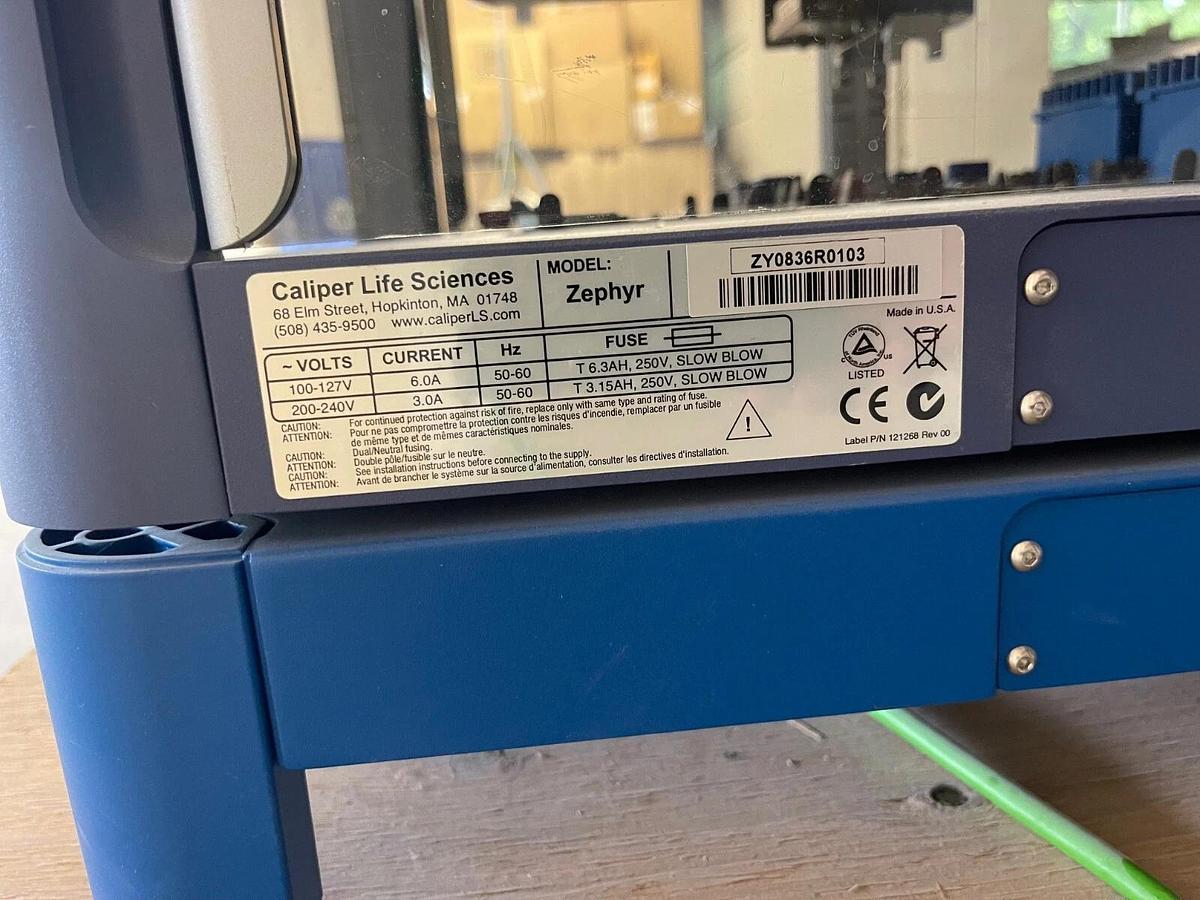 Used Caliper Life Sciences Zephyr Automated Liquid Handler 123977-07R