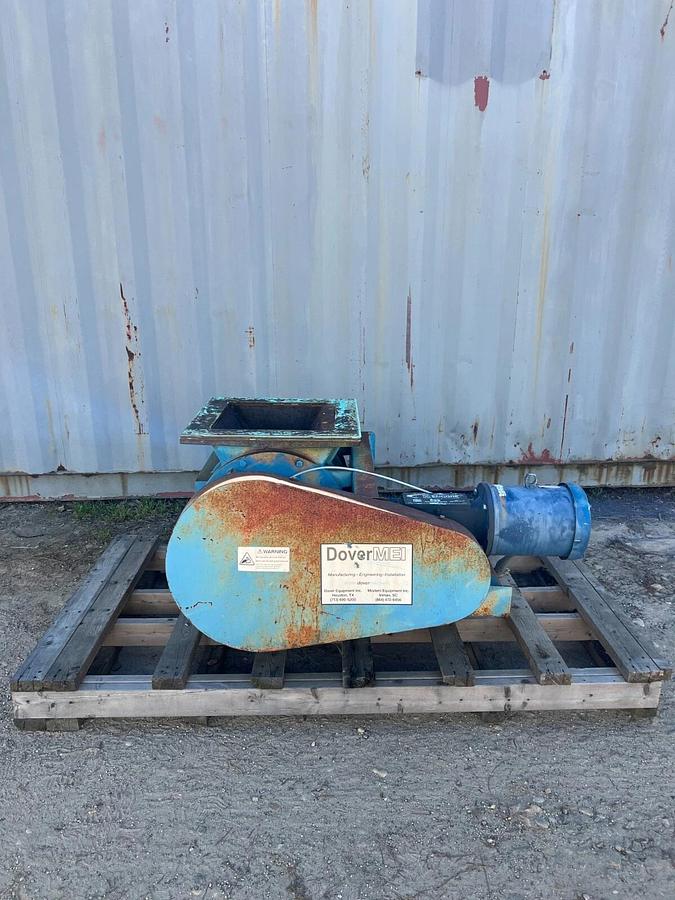 Used Dover MEI 14”x 16”x Rotary Airlock w/ 3HP Motor, Winsmith E 35 Gearbox