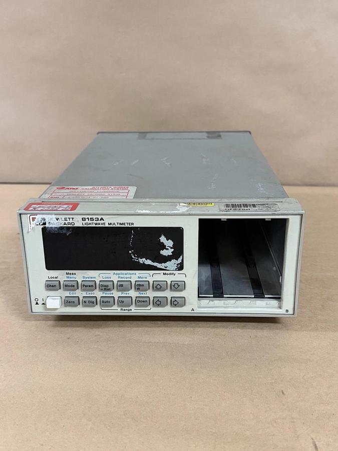 Used Hewlett Packard 8153A Lightwave Multimeter