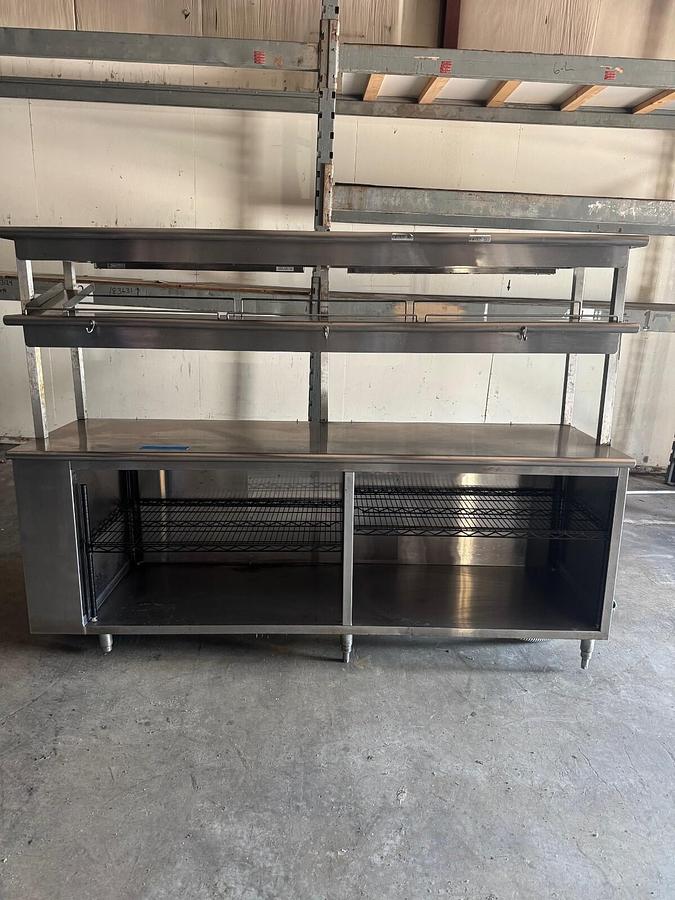 Used Marshall Air Systems 170525B208 Series 5000 Warming Rack, Work Station/SS Table