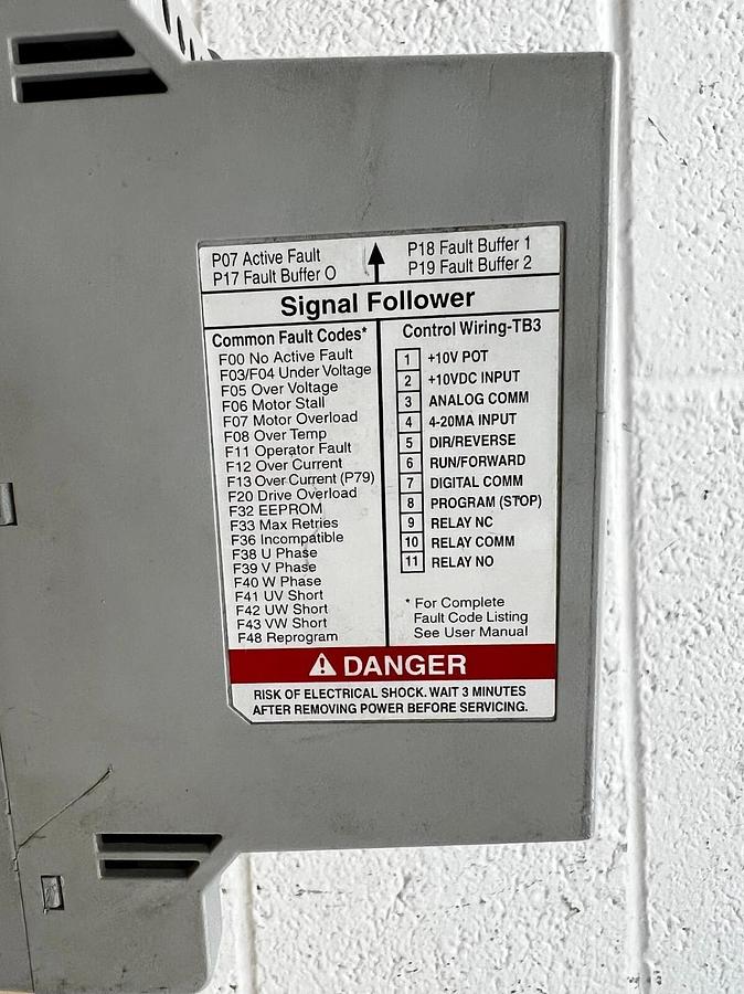 Used Allen Bradley 160-BA10NSF1P1 Series C Drive Speed Controller