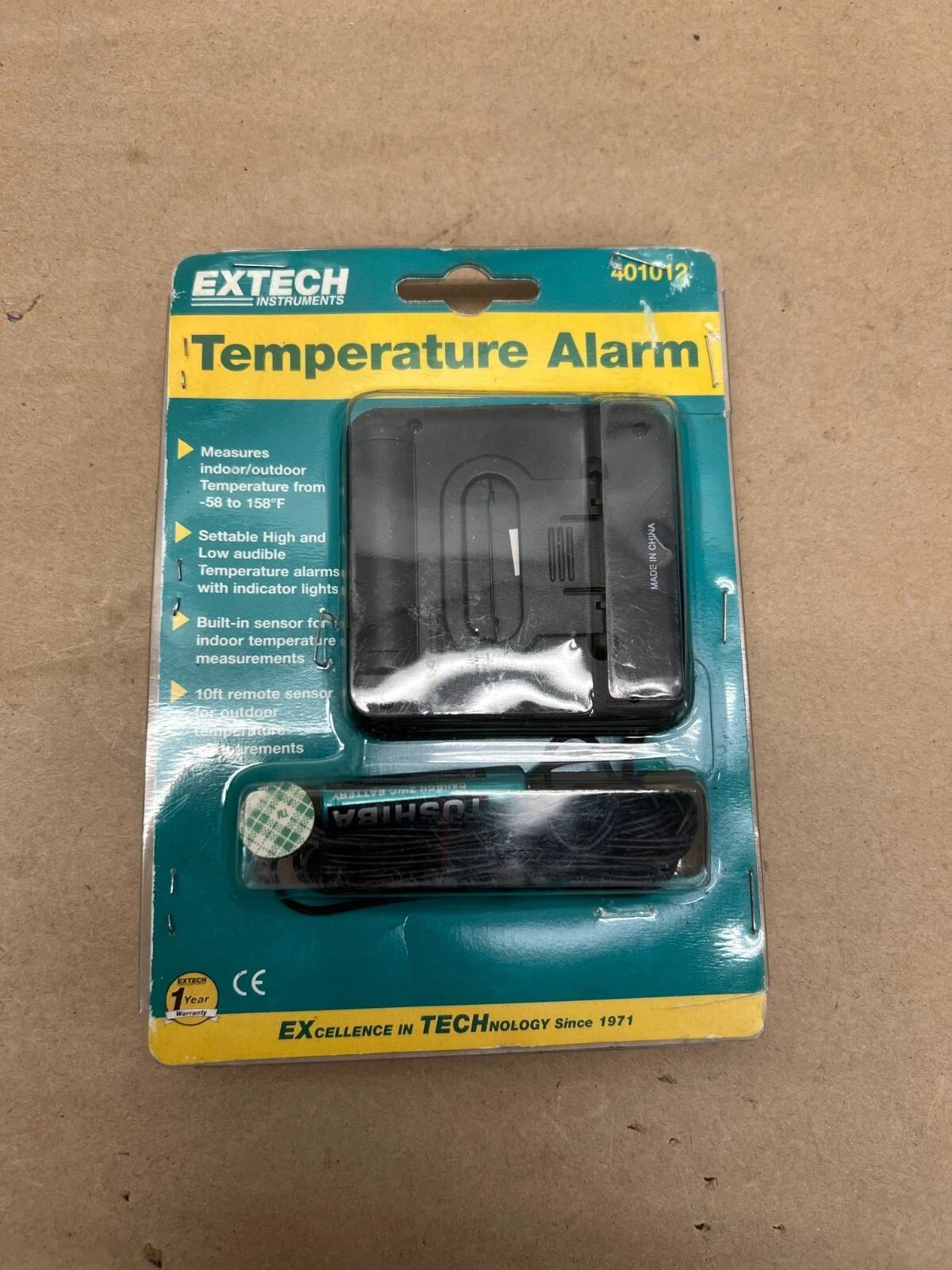 Used Extech 401012 Temperature Alarm