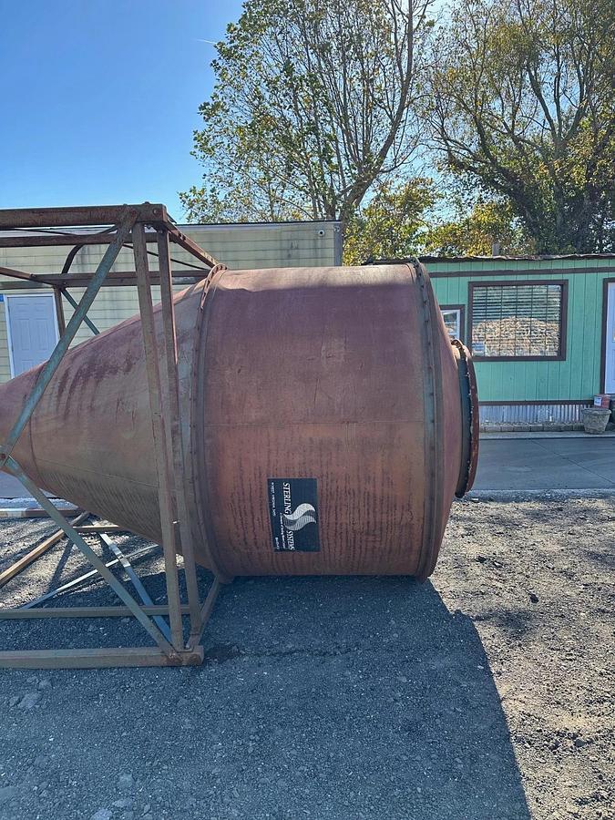 Used Sterling Systems 90” Diameter Cyclone w/ Frame