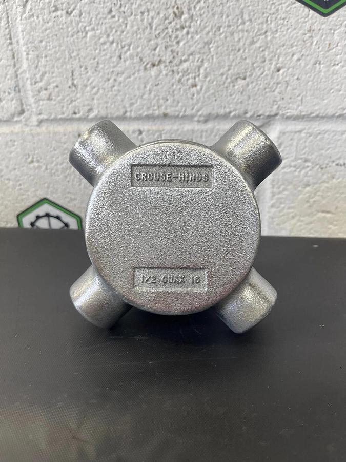 Used Crouse-Hinds GUAX 16 Explosion Proof Conduit, Outlet Box, 1/2, 0101639