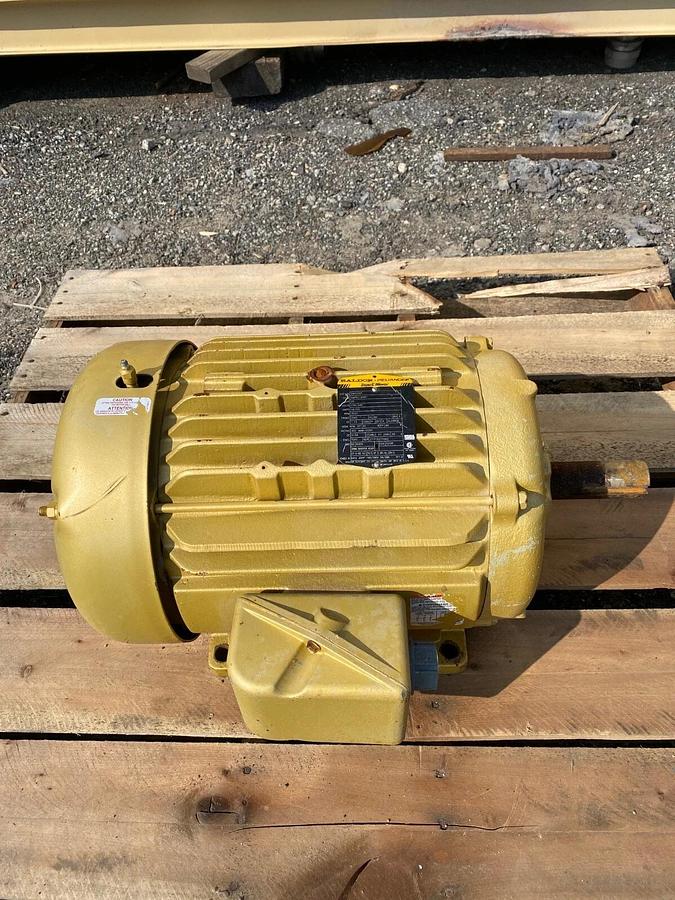 Used Baldor Reliance EM4106T 3 Phase Super E Motor 20HP 3520RPM 256T Frame 230/460V