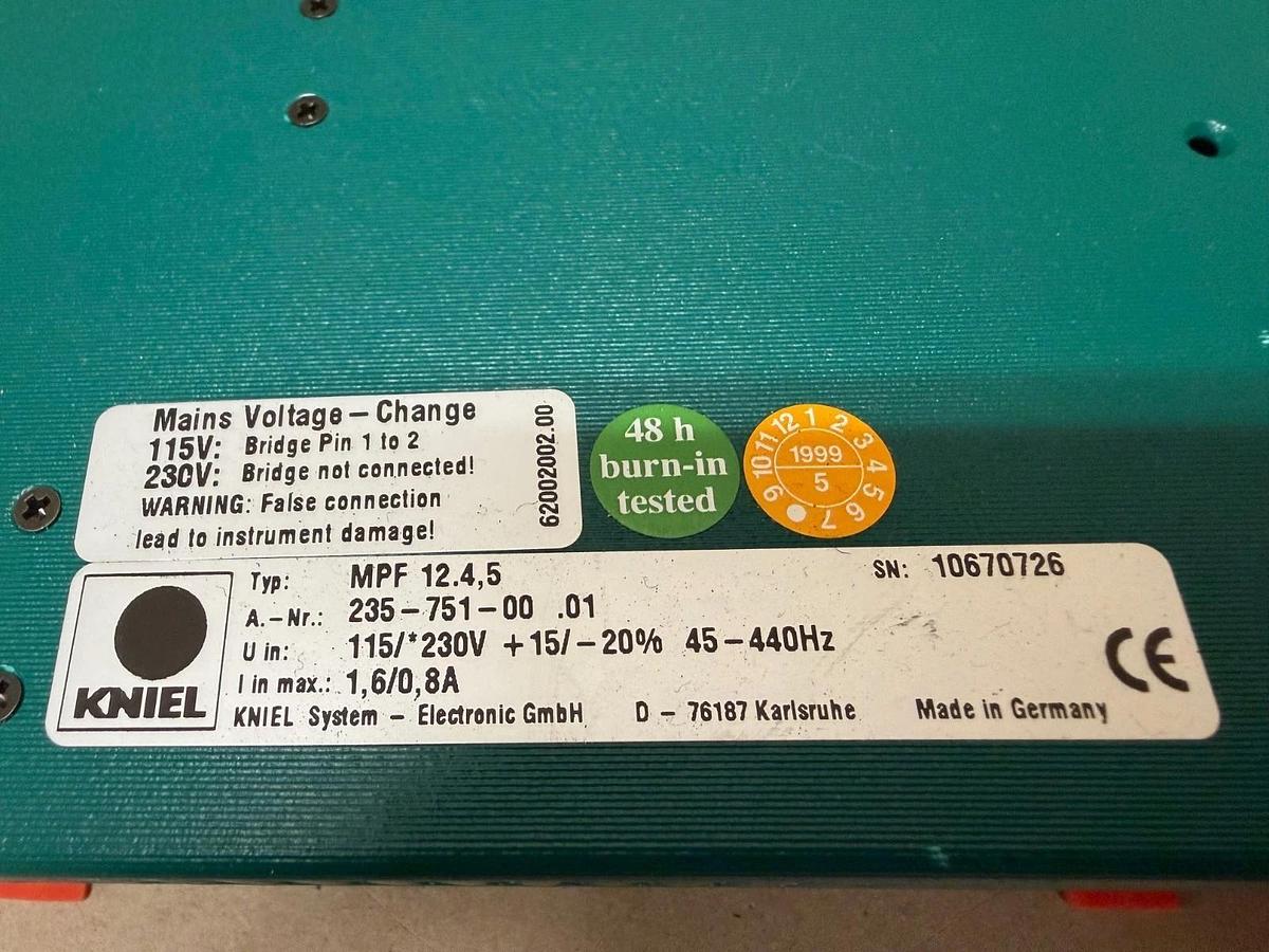 Used Kniel MPF 12.4,5 Switched Power Supply