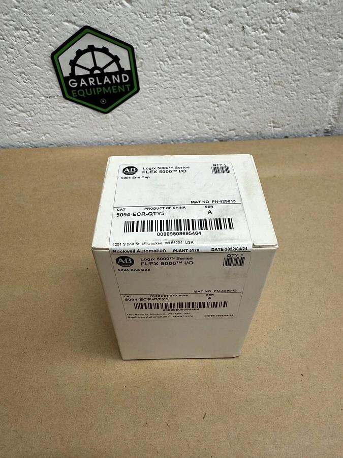 Used Allen Bradley 5094-ECR-QTY5 Ser A Flex 5000 I/O End Cap *FACTORY SEALED*