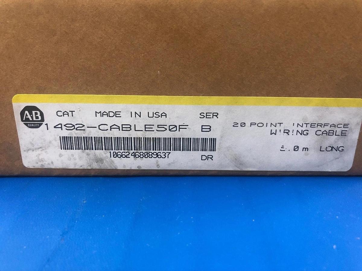 Used Rockwell Automation Allen Bradley 20 Point Interface 1492-CABLE50F Series B