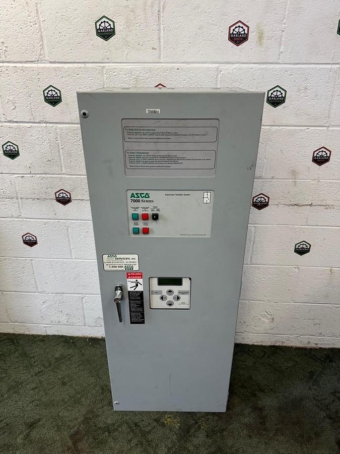Used Asco D07ATSA20200F5XC 7000 Series Automatic Transfer Switch, 200A, 240V
