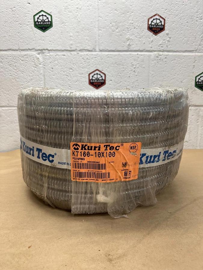 Used Kuri Tec K7160-10X100 100Ft Polyspring Food and Beverage Hose