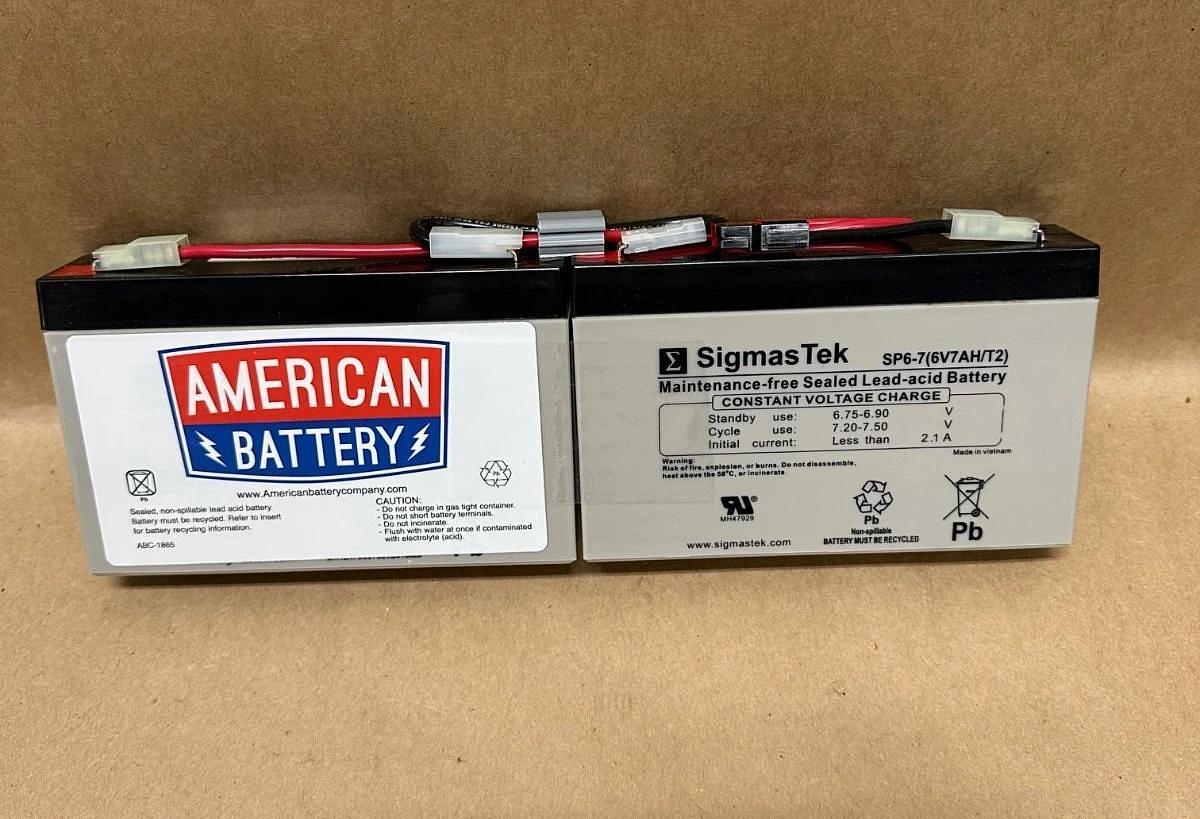Used American Battery RBC18 2 Pack 2.1A, 6.75-7.50V Battery