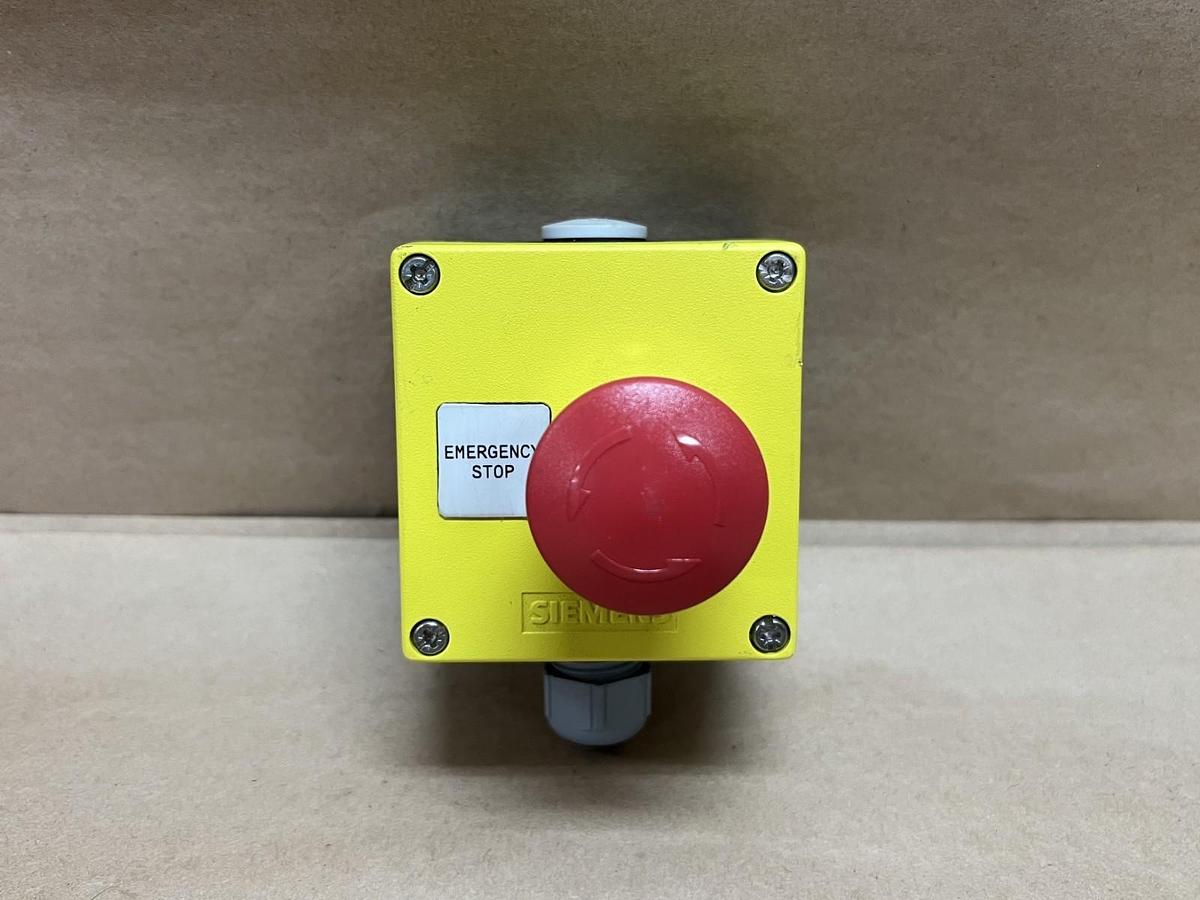 Used Siemens 3SU1851-0AA00-0AB2 Emergency Stop Enclosure