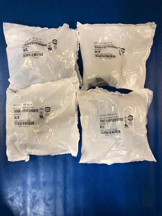 Used Harting 09300101521 LOT of 4
