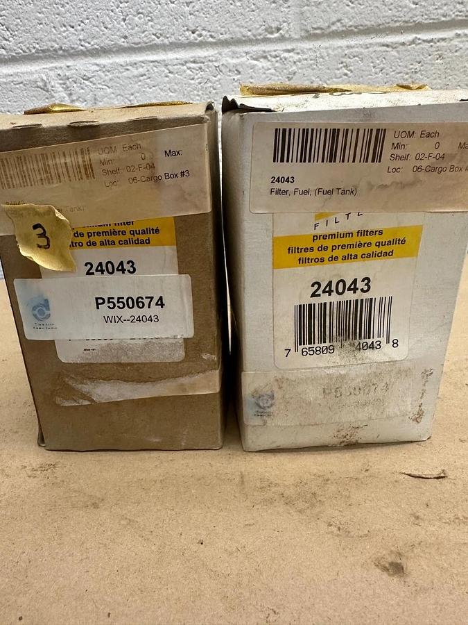 Used WIX 24043 Fuel Filter - Lot of 2