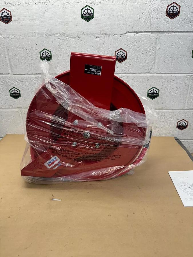 New - open box Lincoln 83754 Air/Water Hose Reel 1/2” Retractable Hose