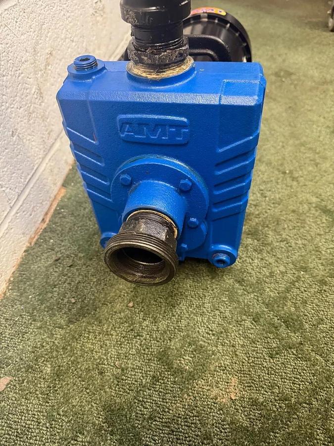 Used AMT 282M-95 Cast Iron Self Priming Centrifugal Pump w P63FKP-1648 Pump Motor 3Hp