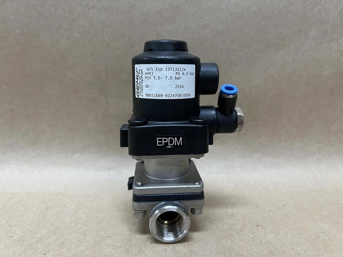 Used Gemü 625 15D1371311/N Pneumatically Operated 2-Way Diaphragm Valve