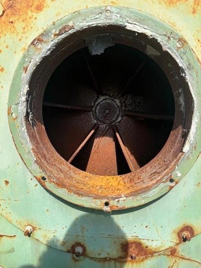 Used Italsime VC 680 RDS/9B CW Upblast Blower w/ Siemens 15Hp Motor @ 1760 RPM, 575V