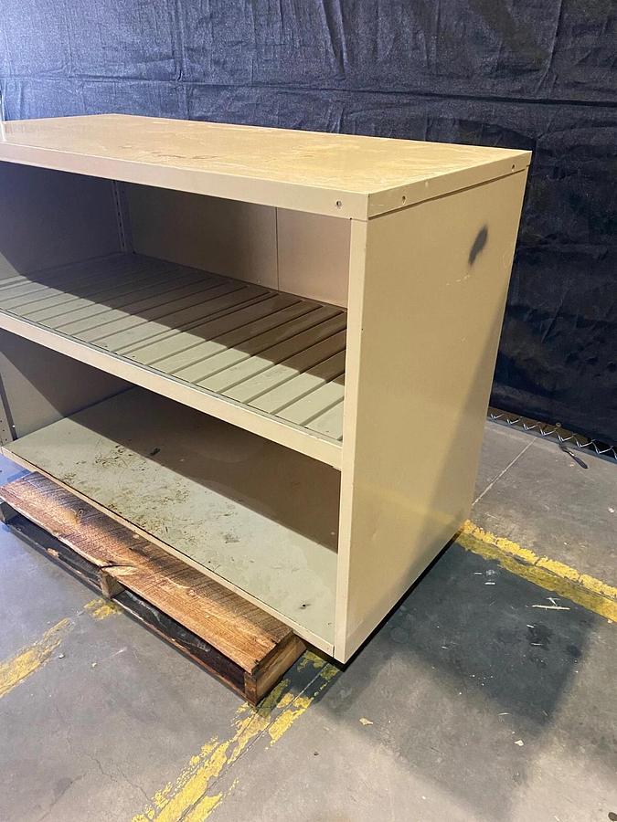 Used Equipto Heavy Duty 60” Tool/Storage Cabinet Open Shelf, H: 42.5", D: 27.75"