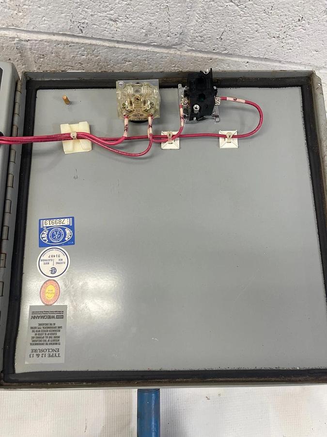 Used Weizmann Type 12 + 13 Enclosure w/ GE Heavy Duty Safety Switch