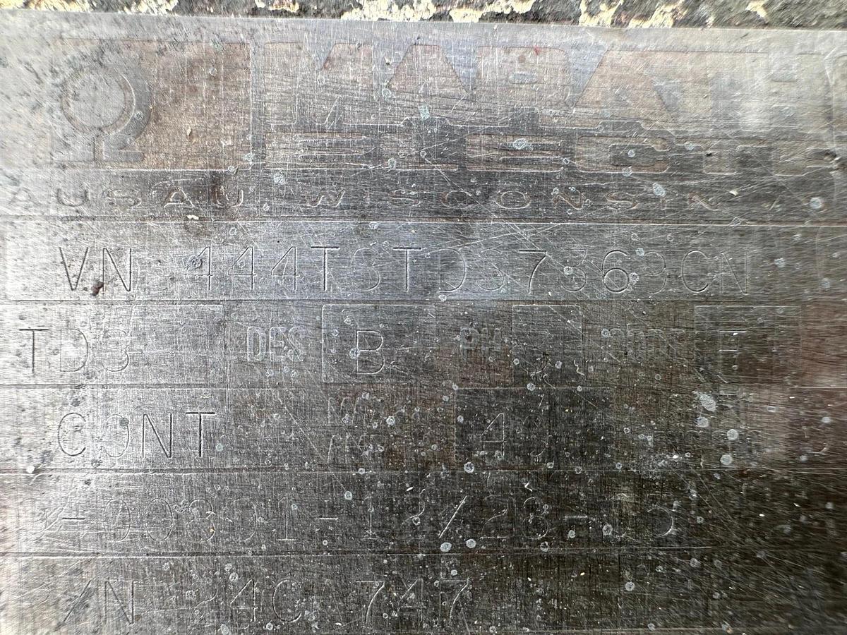 Used Marathon VN 444TSTDS7369CN 150Hp Motor @ 1780Rpm