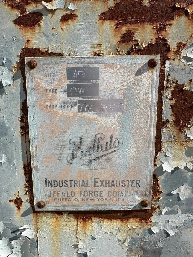 Used Buffalo Forge Company OW-45 Top Horizontal CCW 90 Blower