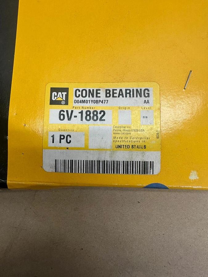 Used CAT 6V-1882 136.53mm Tapered Roller Cone Bearing