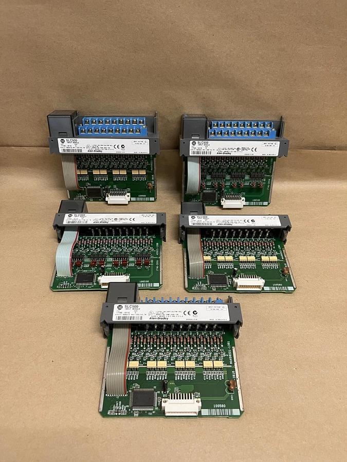 Used Allen Bradley SLC 500, Assortment Output & Input Modules Lot of 9