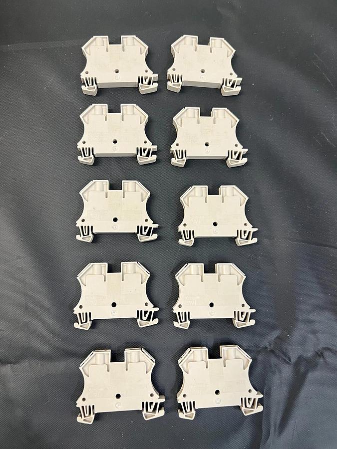 Used Weidmüller IEC 60947-7-1 Terminal Block 6mm ^2, 800V - Lot of 10
