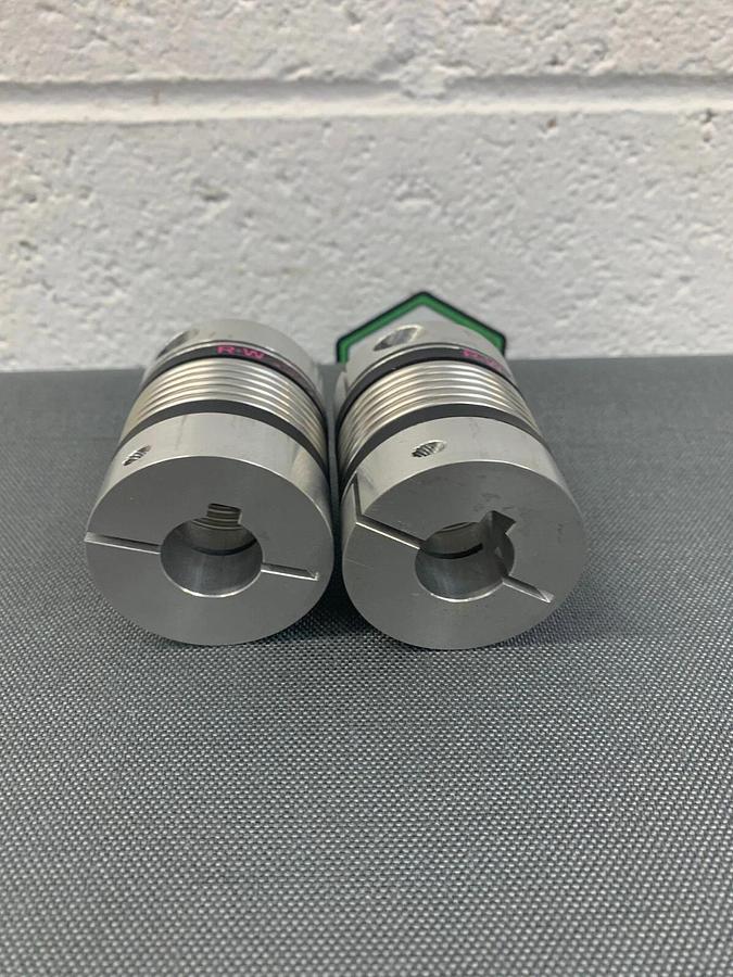 Used R+W Flexible Shaft Coupling 1”x1” to 3/4”x3/4” (with German manual) Lot of 2