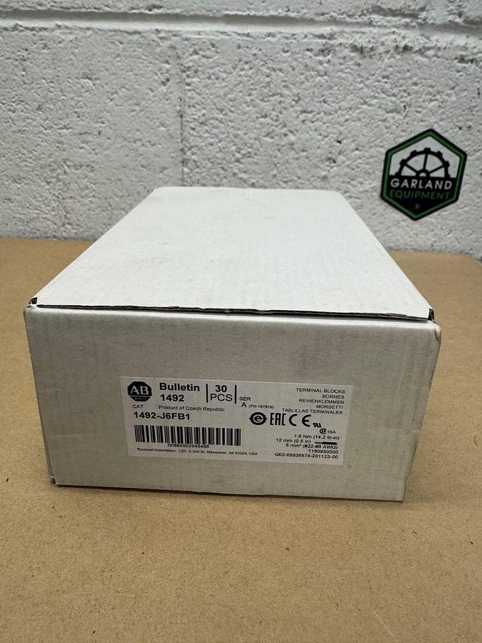 Used Allen Bradley 1492-J6FB1 Terminal Blocks (30 pcs) *NEW*