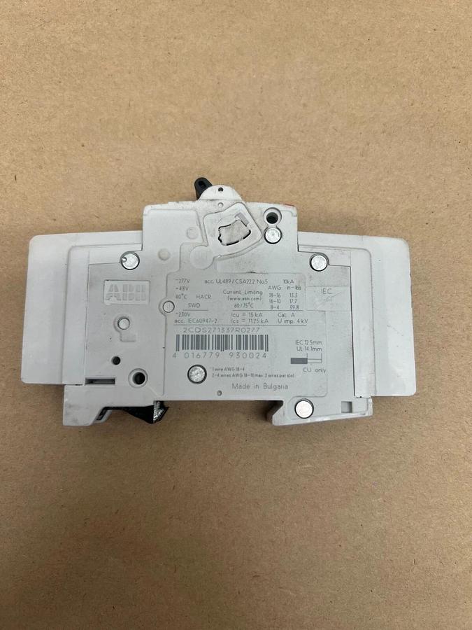 Used ABB E212323 1 Pole Circuit Breaker
