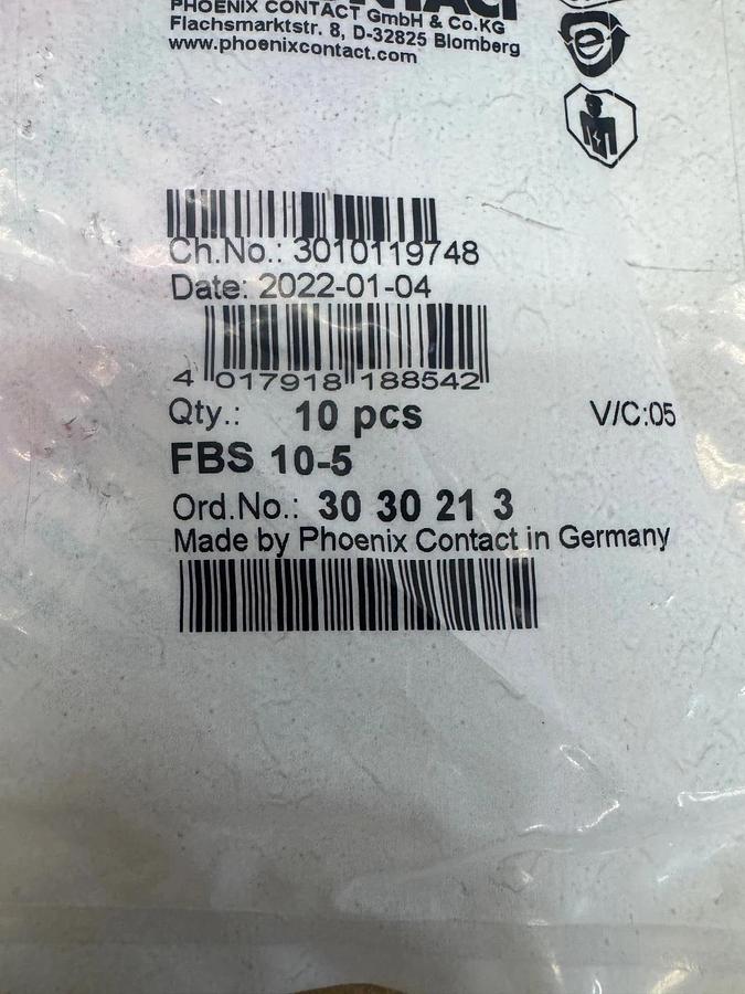 Used Phoenix Contact 30 30 21 3 Cross-Connector (10 Pcs) *NEW*