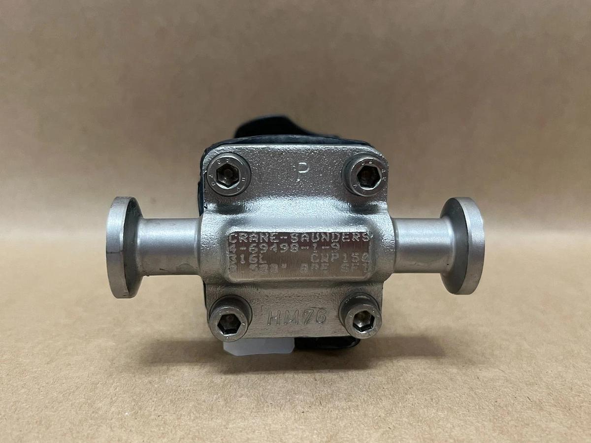 Used Crane-Saunders 316L, CWP150 Diaphragm Valve, 3/4"