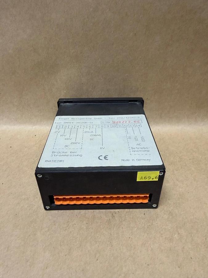 Used Weigel Messgerate DMA14-31E20R-S1 Measuring Device