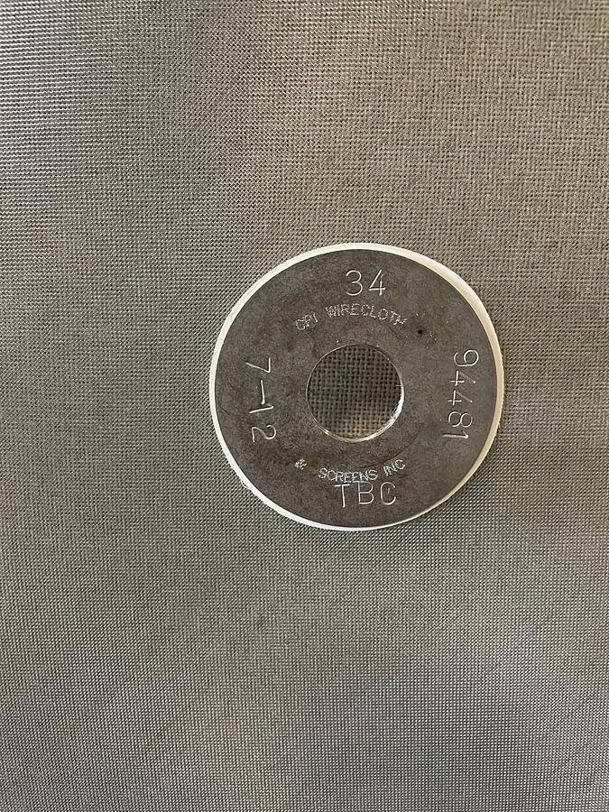 Used CPI Wirecloth UNS-S30400 24” Mesh Screener, 34 microns